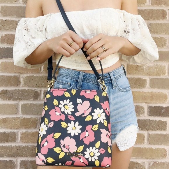 Kate Spade ♠️ Floral Satchel & Crossbody - Picture 9 of 10